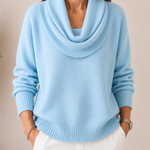 Caralina™ | Elegant Cowl Neck Knit Jumper