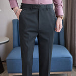 Casual Slim-fit Striped Trousers