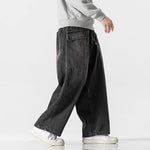 Loose Wide Big Pocket Straight Jeans