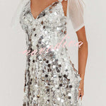 Celeste Glamour Sequin Mini Dress