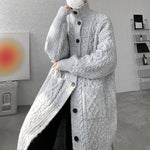 Retro Twist  Loose Over-the-knee Windbreaker Jacket