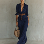 Victoria | Casual Lapel Maxi Dress