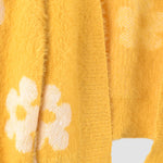 Zeagoo Women's Cute Daisy Knit Cardigan Long Sleeve Casual Flower Open Front Sweater Tops