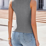 Zeagoo Women's Scoop Neck Ribbed Knit Tank Tops