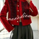 Aura Regal Military Corded Crop Jacket
