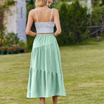 Zeagoo Long Women's Elegant Maxi Skirt with Pockets (DE Only)