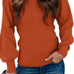 Zeagoo Women's Pullover Knitted Pullover Crew Neck Tops