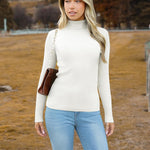 Zeagoo Women's Turtleneck Sweaters Fitted Long Sleeve Shirts