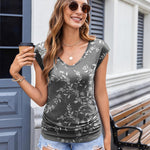 Zeagoo Womens Tank Tops Cute Tops V Neck Cap Sleeeve Tshirts