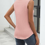 Zeagoo Sleeveless Button Down Shirts V Neck Solid Tank Tops