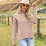 Zeagoo Women's Turtleneck Sweater Fall Winter Chunky Knitted Pullover