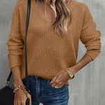 Zeagoo Women's Knitted Jumper Elegant Pullover (DE Only)