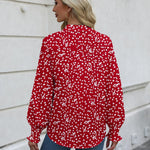 Zeagoo Womens Button Down Shirts Smocked Cuffed Blouse