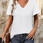 Zeagoo Short Sleeve Shirts Dressy Tops with Pleats