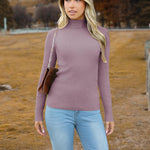 Zeagoo Women's Turtleneck Sweaters Fitted Long Sleeve Shirts