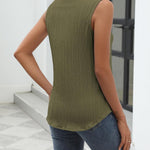Zeagoo Sleeveless Button Down Shirts V Neck Solid Tank Tops