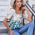 Zeagoo Womens Summer Tops Casual Puff Short Sleeve T Shirts