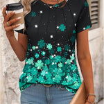 Zeagoo Womens Short Sleeve Tunic Shirts Floral Print Tops