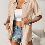 Zeagoo Short Sleeve Button Down Shirt Casual Loose Fit Blouses