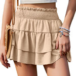 Zeagoo Women's Shorts Summer Casual Ruffle Short Trousers (DE Only)
