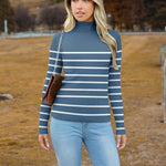 Zeagoo Women's Turtleneck Sweaters Fitted Long Sleeve Shirts