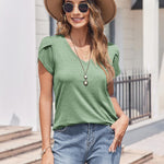 Zeagoo Shirts Casual Short Sleeve Tees Dressy Casual Patel Blouses