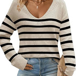 Zeagoo Womens Sweaters Long Sleeve Shirts Off Shoulder Crochet