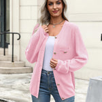 Zeagoo Womens Knit Cardigan Sweaters Button Down Shirts