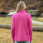 Zeagoo Women's Turtleneck Sweater Fall Winter Chunky Knitted Pullover