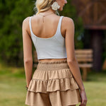 Zeagoo Women's Shorts Summer Casual Ruffle Short Trousers (DE Only)