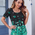 Zeagoo Womens Summer Tops Casual Puff Short Sleeve T Shirts