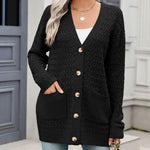 Zeagoo Womens Long Sleeve Chunky Cable Knit Cardigans