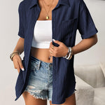 Zeagoo Short Sleeve Button Down Shirt Casual Loose Fit Blouses