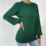 Zeagoo Women's Pullover Knitted Pullover Crew Neck Tops
