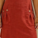 Susan | Cotton Linen Dress with Half-Zip
