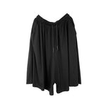 Casual Loose-fitting Wide-leg Cropped Trousers