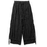Japanese Style Cotton and Linen Side Strap Two-piece Culottes