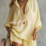 Amalfi Breeze Linen 2-Piece Set