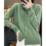 Mercy Cardigan for Women™ – Elegant Merino Wool & Soft Cardigan with Round Neck