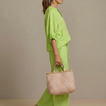 Natalia™ | Zip Front Blouson Top Wide Leg Set