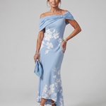 Cosma | Off Shoulder Midi Dress