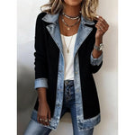 Sabrina™ | Denim Trim Casual Jacket