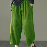 Organic Chocolate High Waist Wide Leg Fall Pants Corduroy