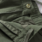 Thin Cotton and Linen Basic Solid Color Straight Loose Shorts