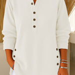 Women's Solid Color Crew Neck Long Sleeve Casual Loose Knit Pullover