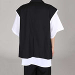 Casual Thin Sleeveless Suit Jacket Draped Loose Pants Two-piece Set