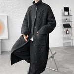 Retro Twist  Loose Over-the-knee Windbreaker Jacket