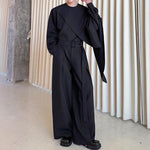 Loose Casual Irregular Shawl Long-sleeved Shirt