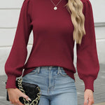 Zeagoo Womens Sweaters Fall Long Sleeve Shirts Ribbed Knit Outfits