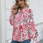 Zeagoo Womens Button Down Shirts Smocked Cuffed Blouse